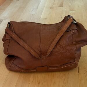 The Sak Brown Leather Hobo Bag